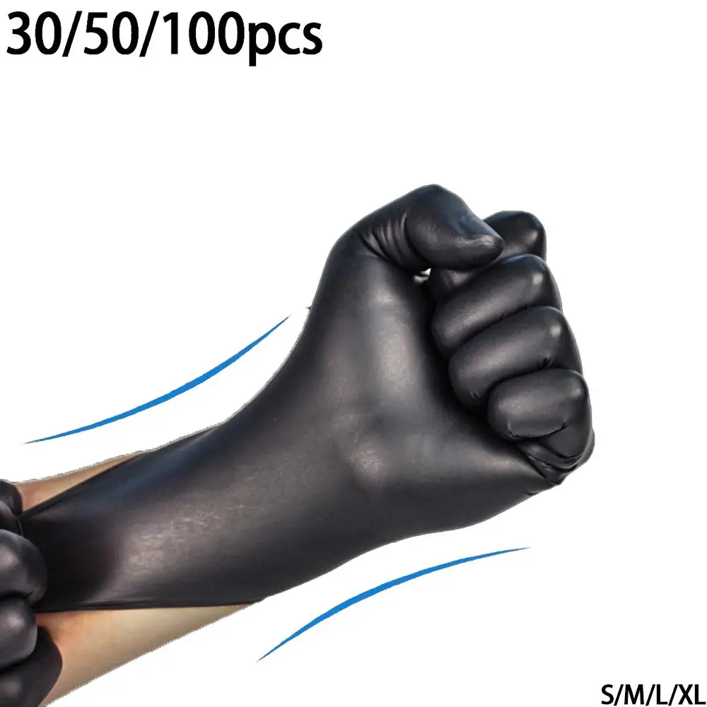 Disposable Rubber Cleaning Gloves, 30/50/100pcs Durable Household Cleaning Protector Gloves, Suitable for Kitchen, Tattoo Cleaning, Hair Dyeing