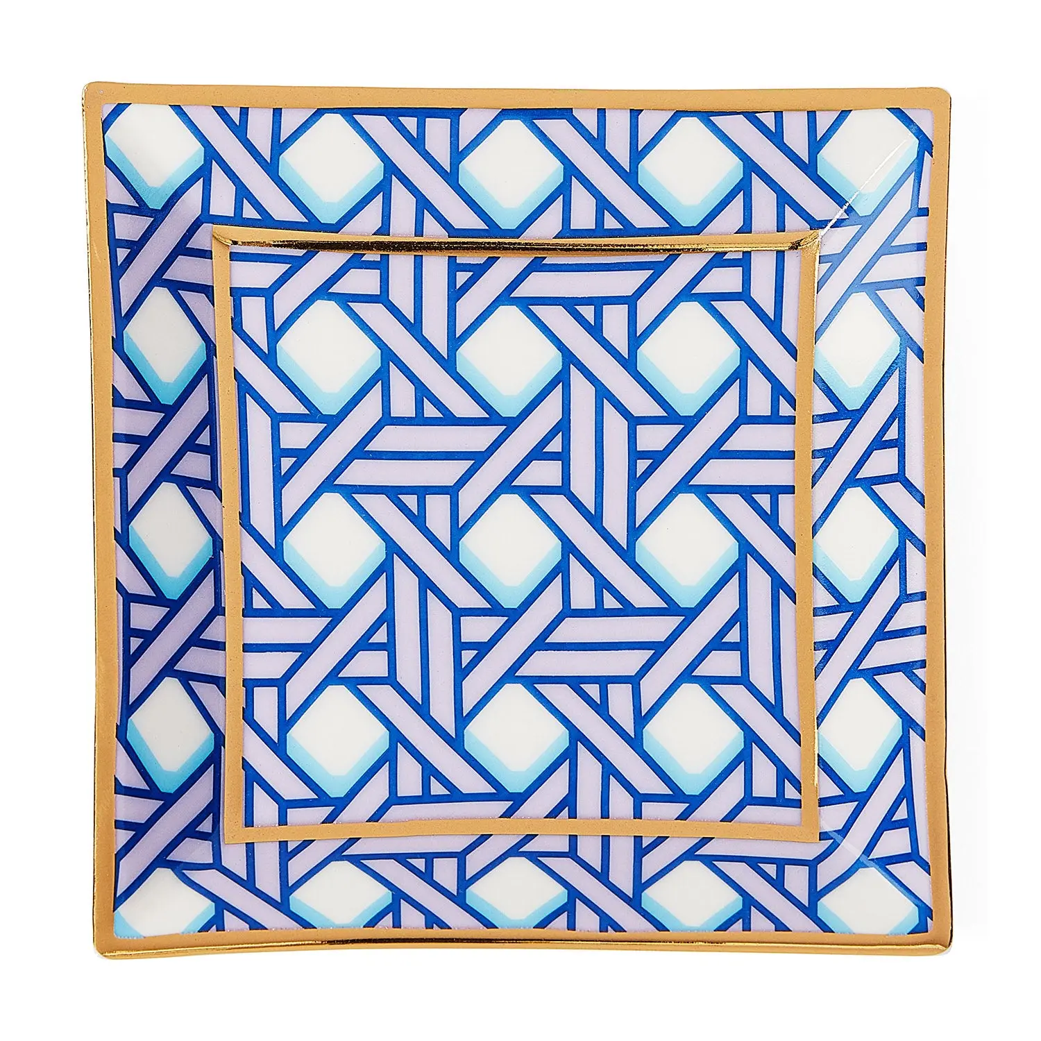 Jonathan Adler Basketweave Square Tray