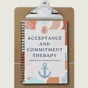 Acceptance and Commitment Therapy Workbook for Adults, Guided ACT Journal with Cognitive Defusion Techniques and Visualization Exercises, Self Help Book for Mindfulness and Emotional Wellness