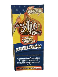 Artri Ajo King Reforzado Natural Dietary Supplement with Ortiga Blend, Double Axion - 100 Tabs