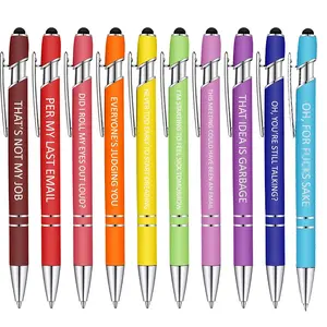 Interesting Pen Set 10 Capacitor Pen Set, Metal Press Ballpoint Pen, Holiday Gift, Unique Writing Instrument, Perfect for Office & School Use