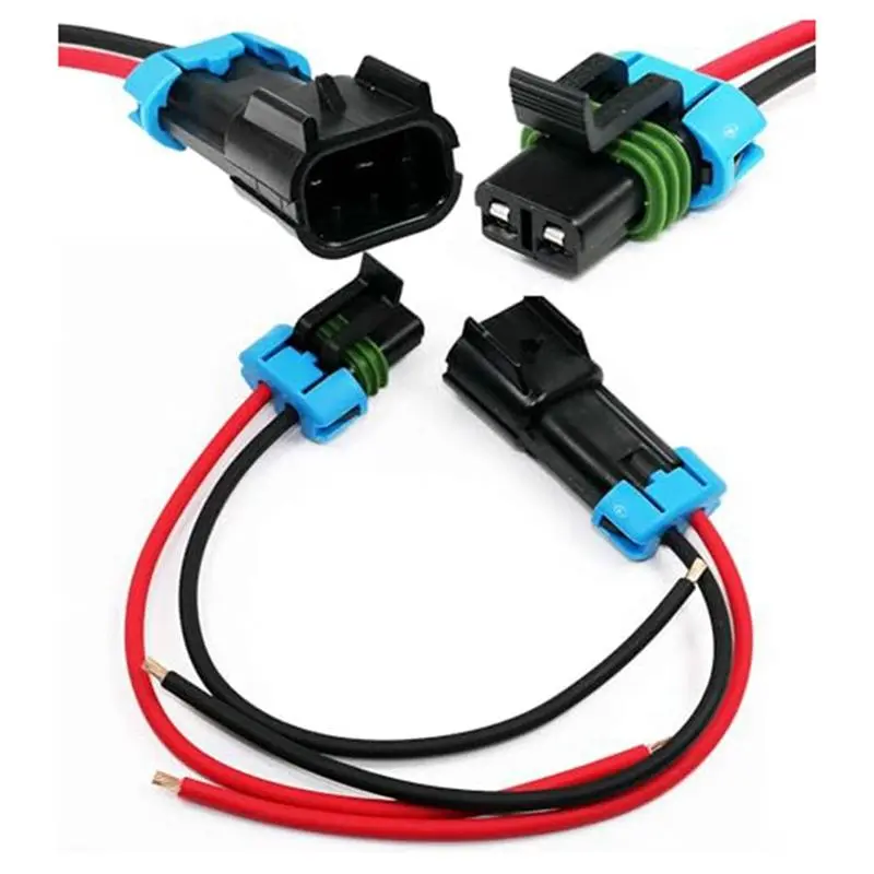 1-Pack Metri-Pack 2-Pin 30 Amp, 280 Series Connectors Multi-Function (Male to Female Pigtail 12GA)