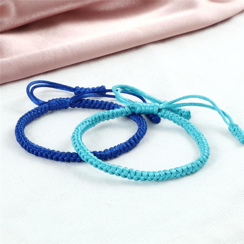 Woven Blue Rope Knots Bracelet