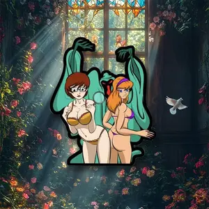 Scooby Doo Fun Stickers Set, Includes Daphne & Velma Characters, Perfect for Kids' Room Decor, Party Favors, and Collectibles