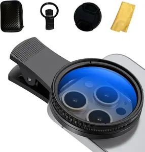52mm Clip-On CPL Polarizer Filter Phone Lens, Mobile/Smartphone/Cellphone Accessory for iPhone & Android, Reduces Glare, Enhances Colors, Universal Compatibility for Outdoor Photography & Travel