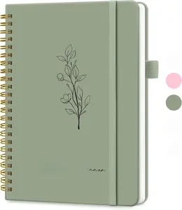 Undated Weekly Planner, Weekly To Do List Notebook with Goal & Habit Tracker Organizer, A5 Weekly Planner Notebook with Spiral Binding, 6.1" x 8.2" - Green