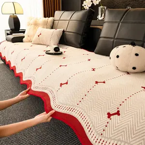 Wave Edge Sofa Cushion, Pet-Friendly Non-Slip Anti-Scratch, Living Room Sofa Protector, Home Decor