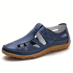Original Handmade Vintage Genuine Sandals with Comfortable Soft Sole, Mom Shoes with, Casual Women's Shoes, Women Shoes