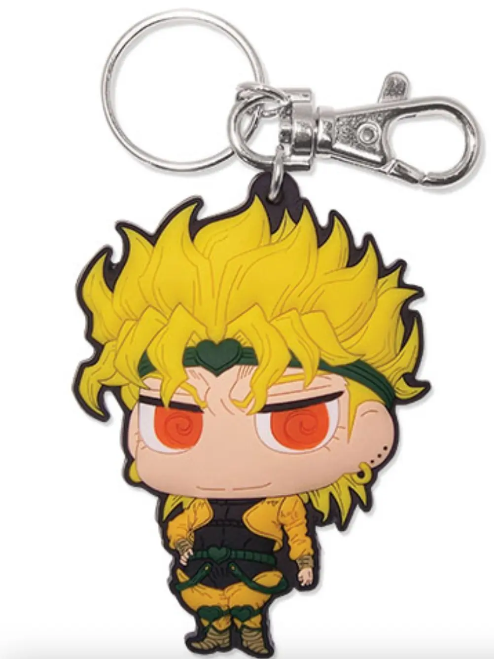 JoJo's Bizarre Adventure Dio Brando SD Keychain 3D PVC Anime Figure Keyring