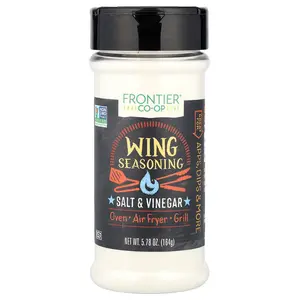 Frontier Co-op Wing Seasoning, Salt & Vinegar, 5.78 oz (164 g)