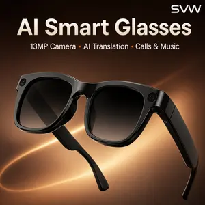 Smart Camera Glasses HD Video Recording AI Translation Audio to Text Sunglasses Style
