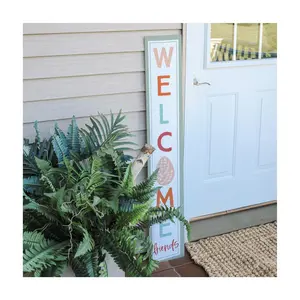 Sincere Surroundings 47" Welcome Egg Porch Board