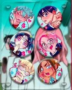 Alien Stage Button, Alienstage Pinback Buttons, Mizi Luka Sua Hyuna Pins, Bag Accessories Cute Pins – Kawaii Accessory for Bags, Jackets, Lanyards & Gifts, Cute Collectible Decor for Fans