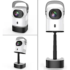 Portable Projector, Movie Projector with WiFi 6 and  5.4,  Projector with 600 ANSI Lumen, 10W Speaker, Built-in APPS & Electric Focus, 1080P  Proyector for /Bedroom/Outdoor