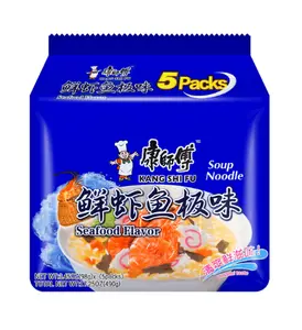 Master Kong (Kang Shi Fu) Seafood Flavor Soup Instant Noodle 3.45oz 5packs