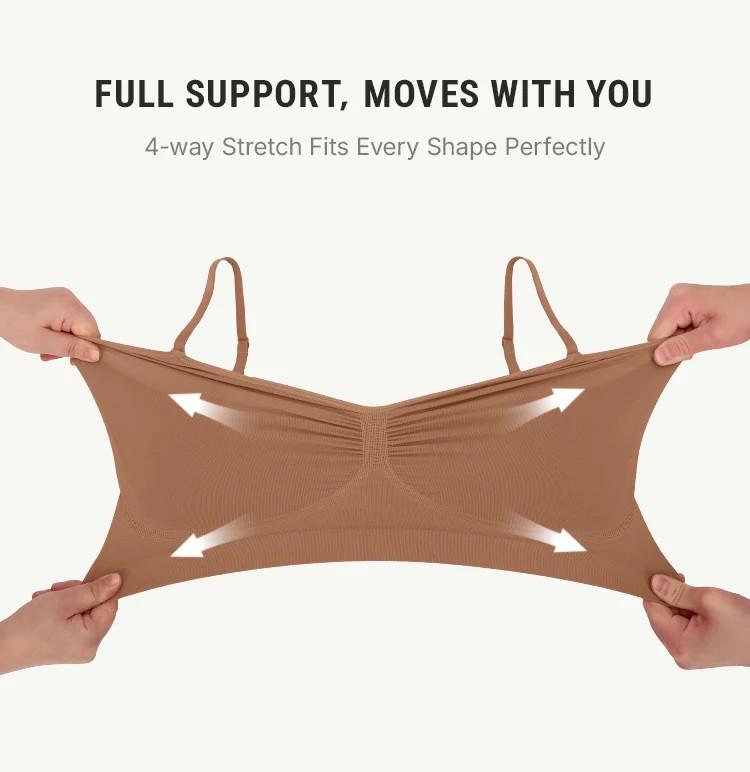 FeelinGirl Women's Wireless Bra Comfort Bralettes No Underwire Unlined Cami Bra Seamless Tshirt Bras Sports Bra Bralette Basic Comfortable Fit Womenswear Everyday Up to 44DD TikTokShopBlackFriday FeelinGirl Women's Wireless Bra Comfort Bralettes No Underwire Unlined Cami Bra Seamless Tshirt Bras Sports Bra Bralette Basic Comfortable Fit Womenswear Everyday Up to 44DD TikTokShopBlackFriday