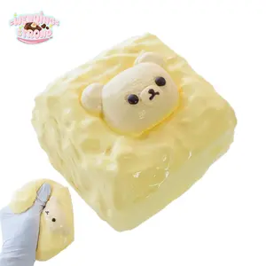 [WenQing Taba Squishy] Handmade taba squishies/Easy Bear Sticky Squeeze Toys Gift for kids gift Taba taba squishies Gifts For Children's Day Stress Relief Toy Easy Bear 340g squishy deck stress ball Sensory Fidget Keychain Sensory Cuddle Box