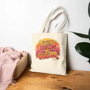 Stay Inside and Color | Alcohol Marker Colorist | Colortok Tote Bag