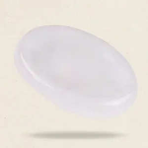 Clear Quartz Worry Stone for Anxiety Relief, Healing Crystals & Natural Energy Healing Thumb Stone, Perfect Meditation & Spiritual Gift