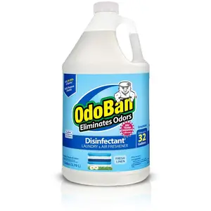 OdoBan 1 Gal. Fresh Linen Disinfectant and Odor Eliminator, Fabric Freshener, Mold Control, Multi-Purpose Cleaner Concentrate