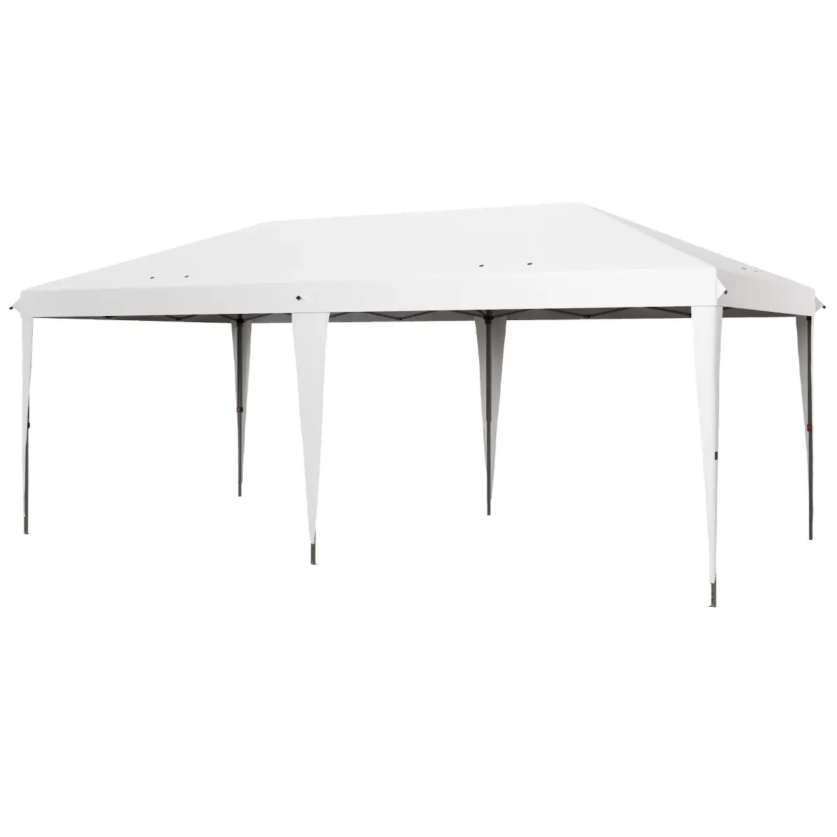 212 Main 84C-118V04WT 10 x 20 ft. Outsunny Outdoor Gazebo Pop Up Canopy Party Tent with Carrying Bag, White