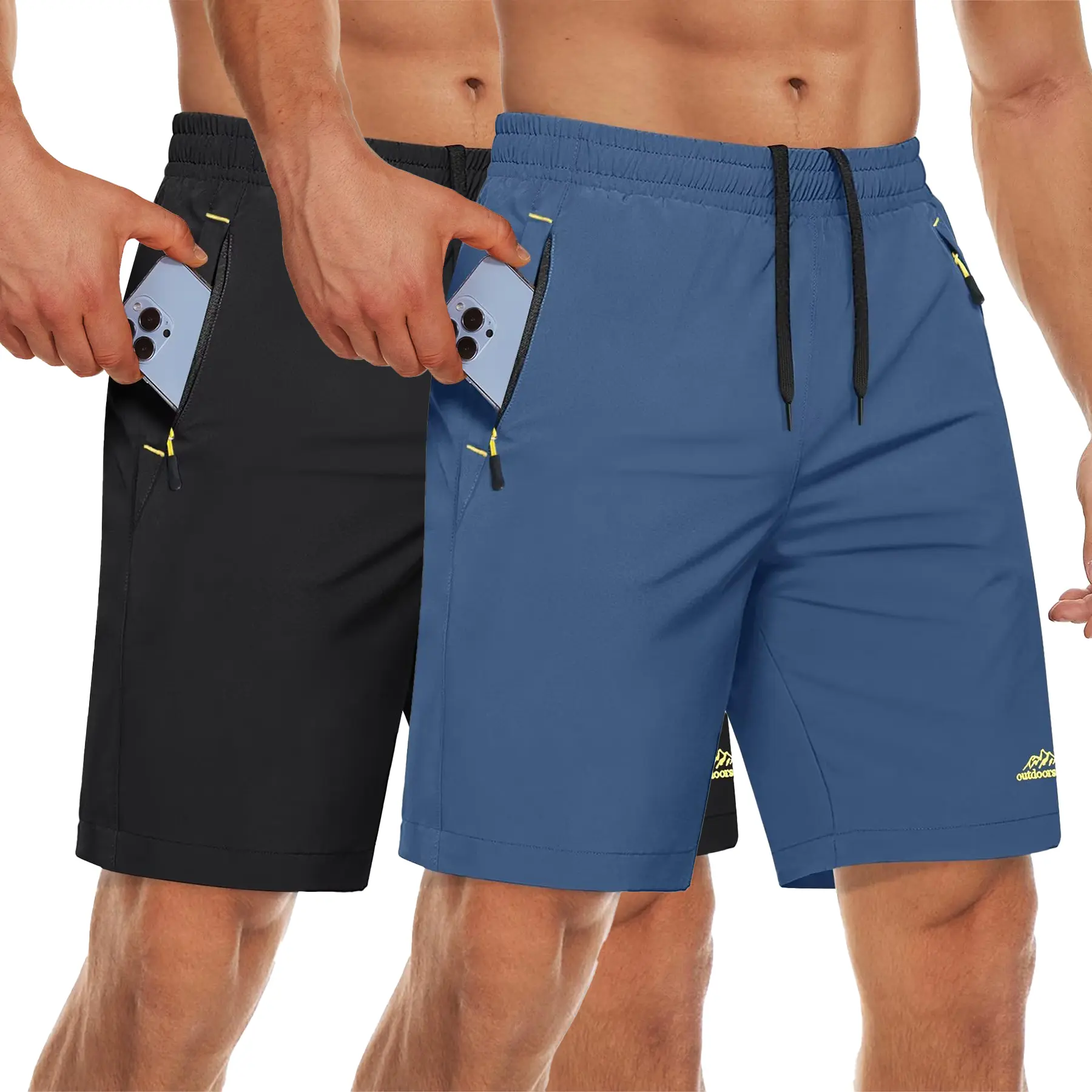 Size 32, Black+Blue Grey