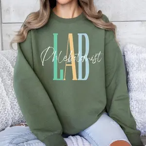 Phlebotomist T-Shirt & Sweatshirt, Phlebotomy Technician Gift, Phlebotomy Crewneck, Lab Tech Appreciation, Recognition Week Gift