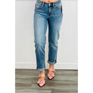 Judy Blue Mid-Rise Boardwalk Boyfriend Jeans (Reg. and Plus)