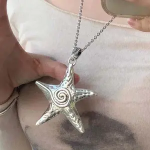 Pentagram Pendant Necklace Starfish Clavicle Chain Commuter All-match Female Gift