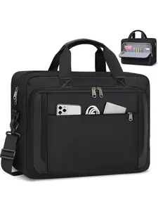 Men's Laptop Bag 15.6 Inch, Waterproof Briefcase Shoulder Messenger Bag, Travel Business Computer Bag, Durable & Stylish Design, Phone