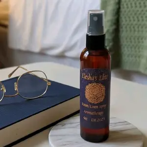 Elesha's Elite Aromatherapy Room Spray 4 oz Vegan Friendly BPA Free Safe for Pets Eliminates 99% Odors Long Lasting Fragrance Lavender Flowers Scented Linen Perfume