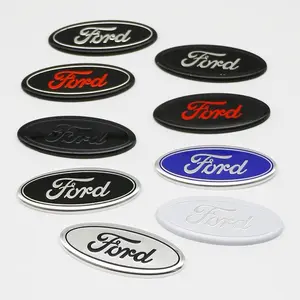 1/2PCS Car Steering Wheel Center Emblem Cover Sticker Decoration Accessories For Ford Focus 2 3 4 MK2 MK3 MK4 ST F150 Mondeo Fiesta Fusion Ranger Mustang Shelby Kuga Edge Explorer Ecosport Transit Escape