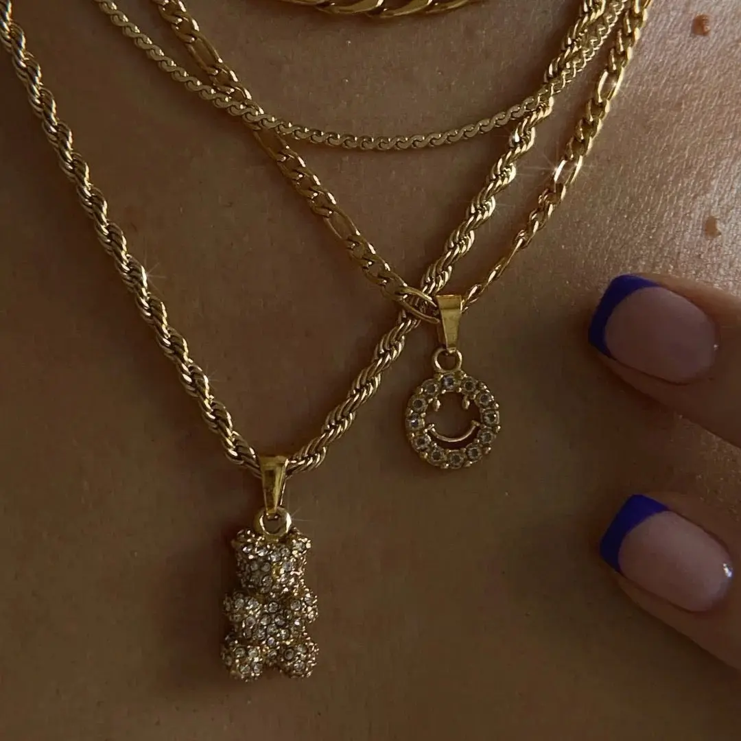 Crystal Bear Necklace