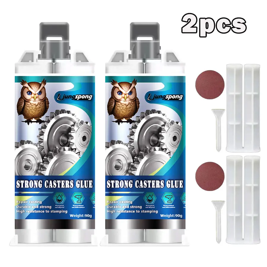 Industrial Strength Casting Adhesive - Strong Adhesion, Durable and Strong, High-Temp Resistant, Heavy-Duty Metal Bonding for Repair Casting, Engines, Machinery