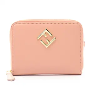 Pre-owned FENDI Others Small Leather Goods FF Diamond Leather Wallet