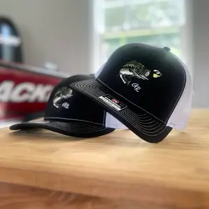 Richardson 112 Black/White Bass Hat
