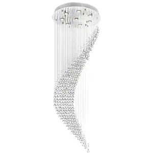 CWI Lighting Ribbon 8 Light 24 inch Chrome Flush Mount Ceiling Light 6629C24C