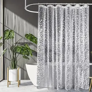 Thickened 3D Bathroom Curtain, Durable Shower Curtain for Bathrooms, Stylish Design, Easy Installation, Perfect for Home Use