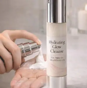 Hydrating Glow Cleanse Facewash with Tea Tree Oil & Grapeseed Oil for Radiant Skin Care