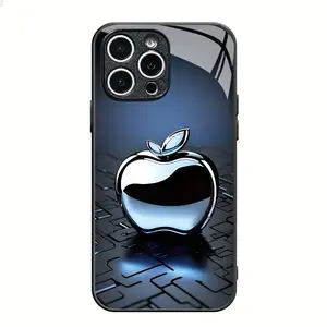 Magnetic iPhone Case with Apple Design Magsafe Compatible Tempered Glass Protective Cover for iPhone 12 13 14 15 16 17 Pro & Pro Max TPU Material Crystal Clear Back