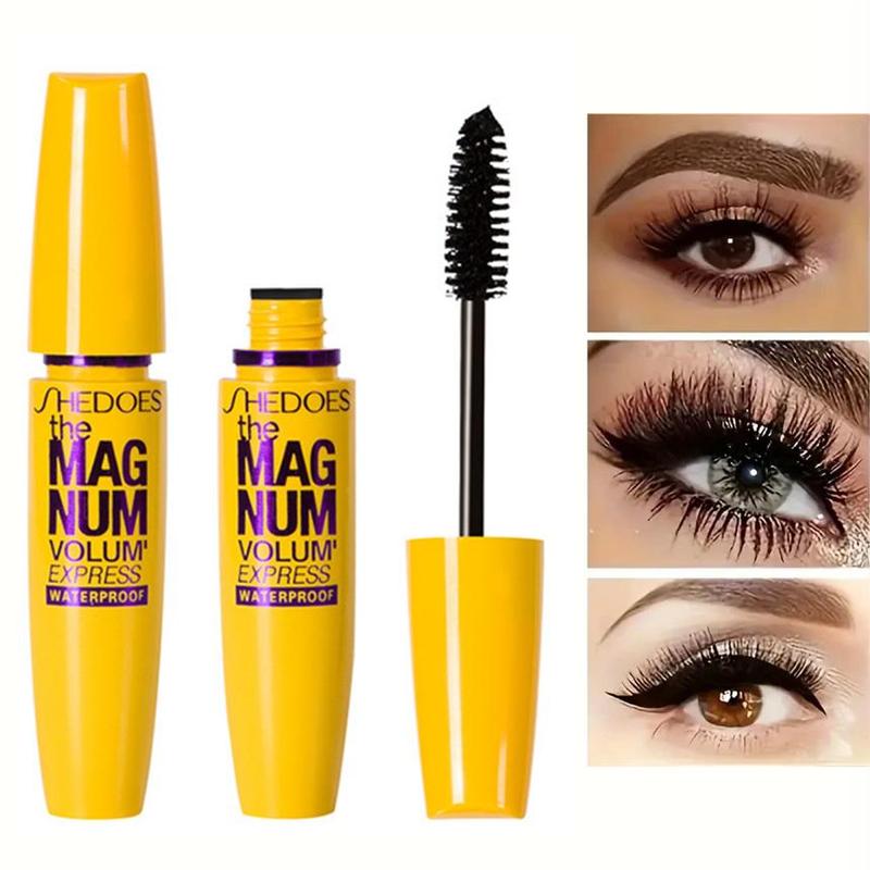 Waterproof & Sweatproof Fiber Mascara -Flash-Dry Vortex Technology with 16HR Zero-Smudge Hold & 3X Volume Boost MakeupCosmetic mascara tubing mascara