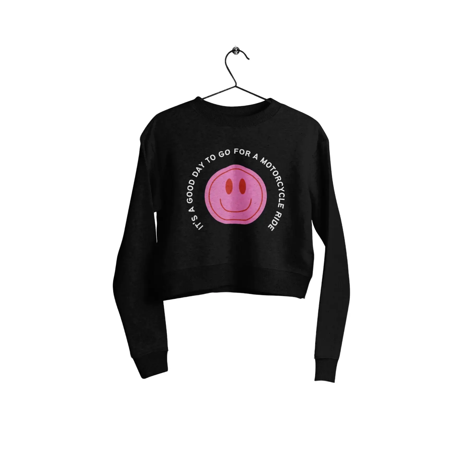 Motorcycle Sweatshirt | Biker Girl Apparel | Gifts for Her | Motorcycle Lover | Biker Shirt | Black Sweatshirt | Cute Sweatshirt