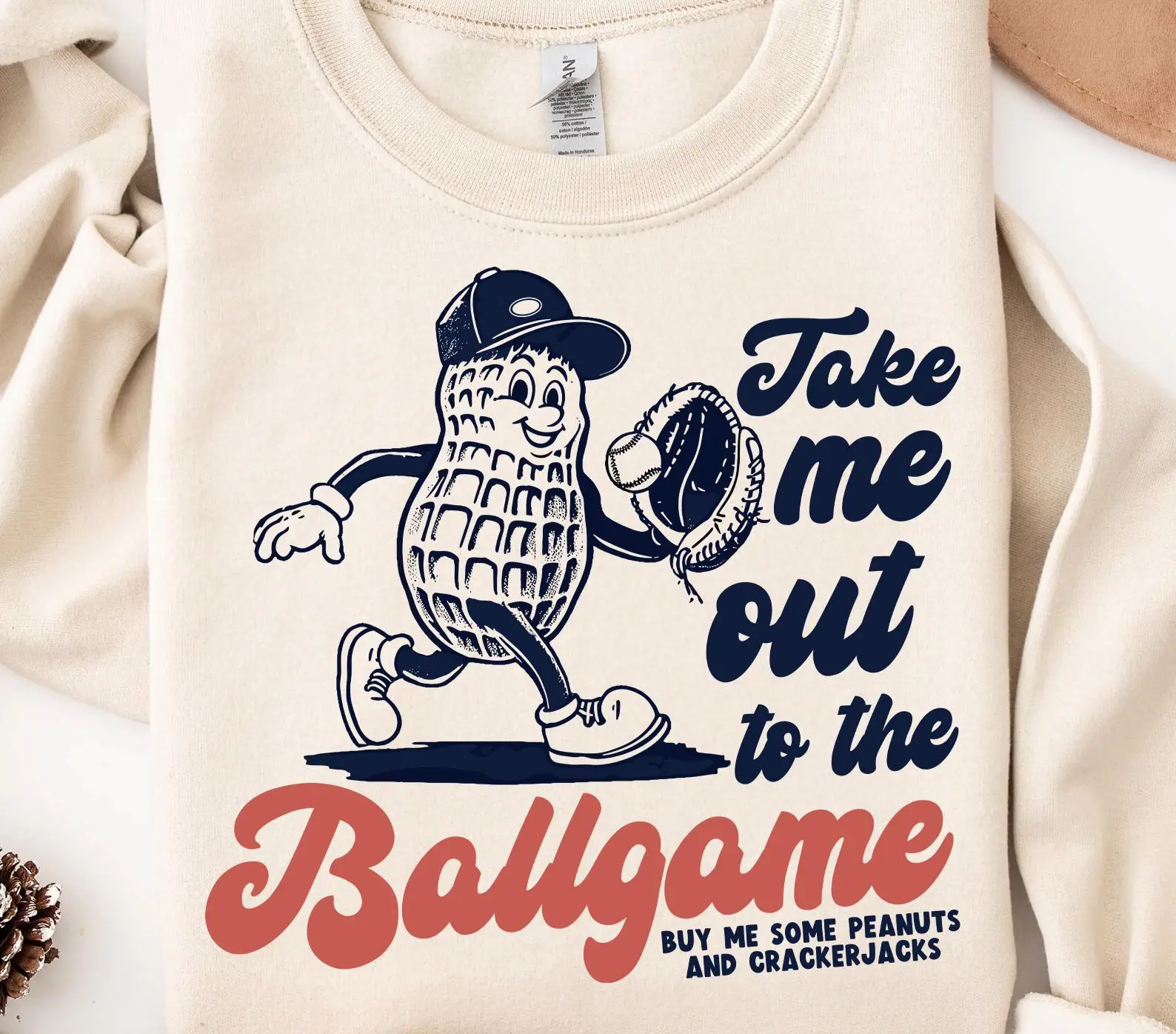 Baseball Mom Shirt, Cute Retro Baseball Mama Tee| Gift for Baseball - Take Me Out to the Ballgame sweater