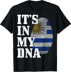 100%cotton Uruguay It's In My DNA Uruguay Flag T-Shirt