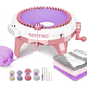 SENTRO Knitting Machine 48  for Adults,  Automatic Circular Crochet Knitting Machine with Row Counter
