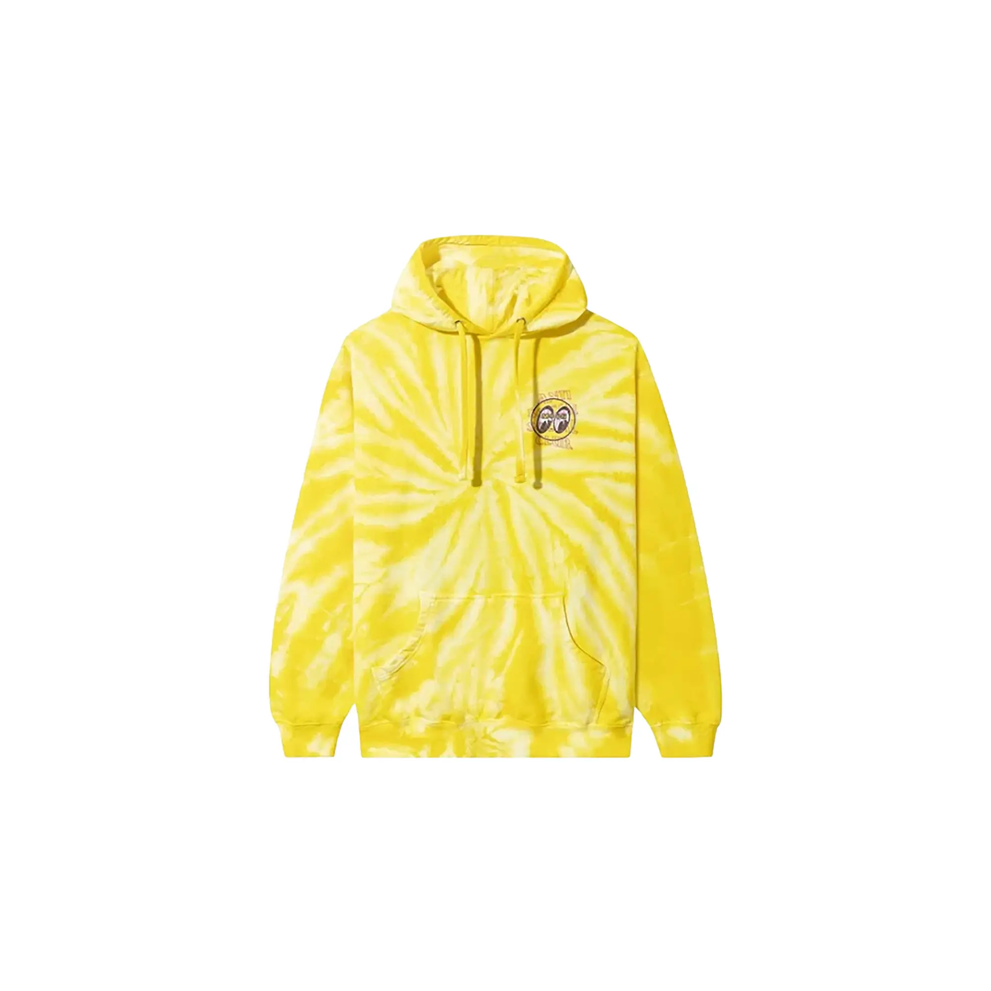 Glitter Crossfire Tie Dye Hoodie "Mooneyes" 7012095 YELLOW