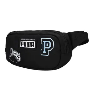 PUMA Fabric Crossbody Waist Bag for Men and Women in Black