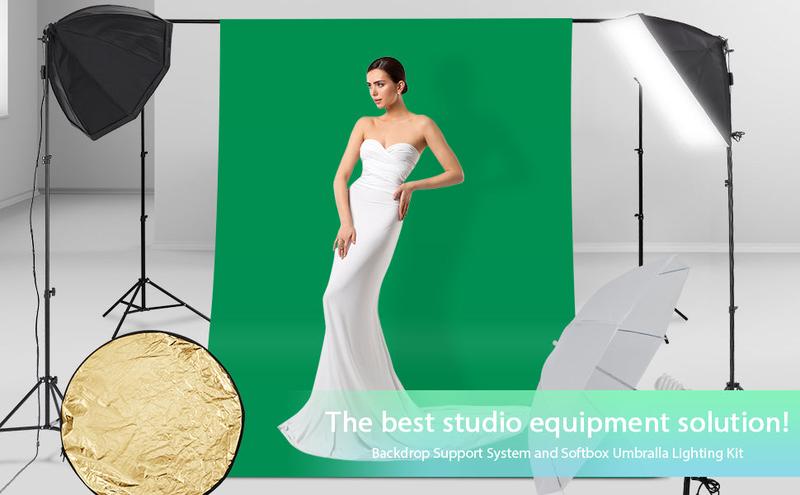GARVEE 8.5x10ft Photography Kit with Backdrops for Portrait Shoots