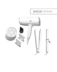 T3 MICRO | THE ICONIC ESSENTIALS / HAIR DRIER + BRUSHES / SINGLEPASS STYLEMAX / CURLWRAP