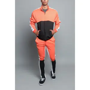 Tri-Colored Track Suit Set